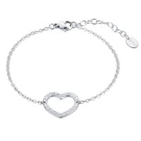 Bracciale Brand Donna Crystal love in Acciaio Cristallo 03BR040
